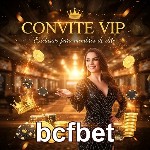 Convite VIP para o cassino bcfbet com estilo elegante e marcas de cassino.